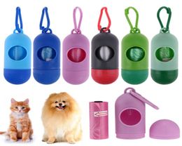 Practical Pet Dog Poop Bag Dispenser Waste Garbage Holder Dispensers Poop Bags Set Pets Dogs Trash Cleaning Supplies YD4758328234