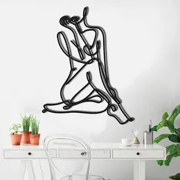 Decorative Figurines Minimalist Female Body Metal Wire Abstract Single Line Art Woman Shape Wall Decor Kitchen Bedroom Living Room Home