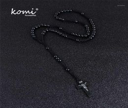 Komi Whole Catholic Orthodox 8mm Wooden Rosary Beads Brand Necklaces Religious Jesus Praying Necklaces Beads Jewelry16957748