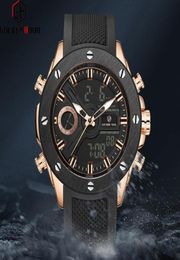 Reloj Hombre GOLDENHOUR Fashion Sport Men Watch erkek kol saati Automatic Digital Army Military Man Watch Relogio Masculino3304626