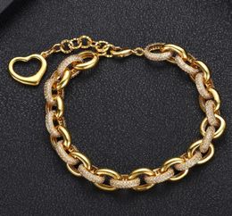 Bangle Accking Luxurious Zircon Elements rope shape Crystal Bracelet Fashion Jewellery Made with Whole7701351