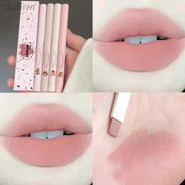 Lip Pencils 5-color matte lip line lipstick pen durable cup waterproof makeup lip line smooth soft non sticky velvet pencil Cosme K8N0 d240510