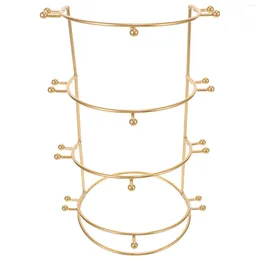 Jewellery Pouches Crown Necklace 4-Tier Stand Rack Holder Towers Supplies Gifts Hair Bride Ties Layer Headband Hairband Storage