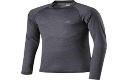 100 Merino Wool Base Layer Mens Long Sleeve Thermal Shirt Mightweight 200G Everyday Baselayer Thermal Top Merino Wool TShirt 2116040964