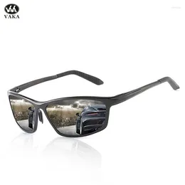 Sunglasses Vaka Polarised Men UV400 Lens Metal Frame Male Sun Glasses Brand Designer Driving Goggles For Fishing Sport