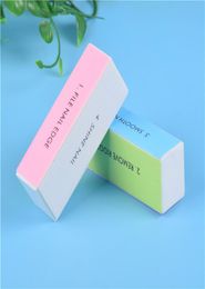 NAD018 Nail Files 4 Sides Sponge Nail sanding Buffer Block Polishing Sanding Block Tools for Nail Art Gel polish design1051780