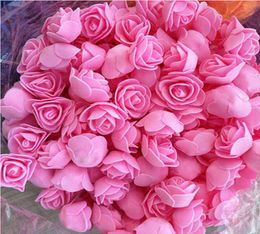500pcs 3cm Mini Artificial PE Foam Rose Flower Heads For Wedding Home Decoration Handmade Fake Flowers Ball Craft Party Supplies 24876493