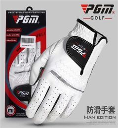 PGM 1pcs golf gloves for men white male sheepskin slipresistant leather brand name left right hand 2111247037284