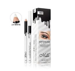 MENOW Waterproof Make Up White Eyes Liner Pencils White Eyeliner Makeup Smooth Easy to Wear Eyes Brightener Eye Liner Pencils7255746