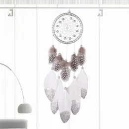 Decorative Figurines Wall Hanging Dream Catcher Weaving Wind Chimes Bedroom Home Decor For Party Feather Handmade Handcrafts Ornaments