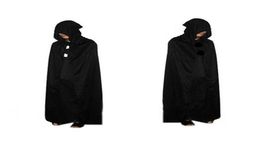 Halloween Death Cloak Hooded Cape Witch Adult Devil Robe Cosplay Party Prop8986262
