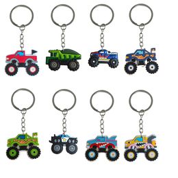 Other Cartoon Accessories Truck 9 Keychain Key Chain For Girls Keychains Childrens Party Favours Keyring Men Suitable Schoolbag Kid Boy Otjhk