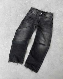 Men's Jeans Women Fashion Low Waisted Ho Jeans Y2K Hip Hop Retro Ladies Ripped Straight Denim Pants Punk Grunge High Strt Cargo Pants H240508