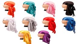 Men039s Silky Durags Bandanas Turban hat Wigs Doo Men Satin Durag Biker Headwear Headband Hair Accessories Extra Long Tail DuR2066532