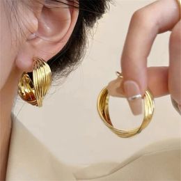 Hoop Earrings European And American Style Exaggerated Ear Circle Elegant Temperament Light Luxury High Sense