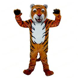 2024 New Cute Tiger Mascot Costumes high quality Cartoon Character Outfit Suit Carnival Adults Size Halloween Christmas Party Carnival Party