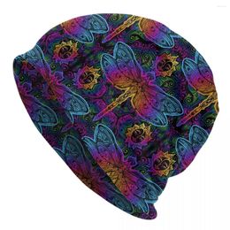 Berets Mandalas Paisley And Dragonfly Thing Beanies Skullies Caps Windproof Hats Birthday Gifts Idea