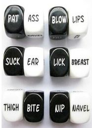 Sex Dice Set Bosons Set 6 Sided Couple Dice Game Dices Sexy Toy 20mm Good High Quality 2pcsset S42291097