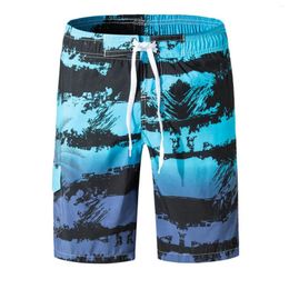 Men's Shorts Summer Mens Swim Quick Dry Beach Board With Mesh Lining Pockets Surfing Trunks Swimwear For Men 2024