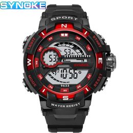 Mens Digital Watch Sport Wrist Watches Men 5bar Waterproof Electronic Clock Male G Military Style LED Reloj Hombre 9633 Wristwatches 227b