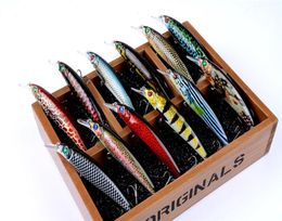 High Quanlity Paint Realistic Fish Minnow Laser Crankbaits 134g 11cm BASS Fishing lure Short Tongue jerkbait8134761