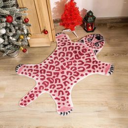 Carpets Tiger Shaped Mats Soft Cheetah Print Rugs Small Area Carpet Anti Slip Faux For Dorm Playroom Living Room Floor Home