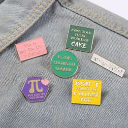 Funny Quote Enamel Pin Social Anxiety Introvert Chemical Science Lover Brooches Bag Hat Lapel Pin Badge Jewellery