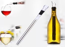 Wine chillers stick Stainless Steel Wine Bottle Coolers Chill Wine Chill cool Stick Rod with Pourer by DHL SN12952337197