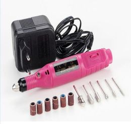 Portable Manicure Pedicure Set Pen Shape Electric Nail Drill Machine Art Salon Manicure File Polish Tool Manicure Kits6 Bits1525970