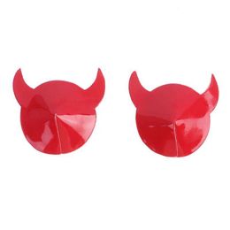 Breast Pad 1 pair of latex speaker stickers disposable self-adhesive fabric sticker soft pad cover bra sexy devil Q240509