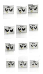 3D Mink Eyelashes False Eyelash Thick Handmade Natural Long Fake Eyelashes Cross Faux Eye Makeup for Women1805917