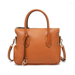 Evening Bags Celela 2024 Retro Grain Pebble Pattern Contrast Color Portable Messenger Women's Bag Designer Handbag Shoulder