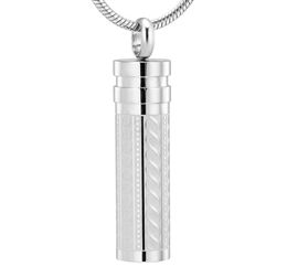 IJD11942 Personalised Cylinder Cremation Jewellery Hold HumanPet Funeral Ashes Keepsake Pendant Memorial Urn Neckalce Holder5216418