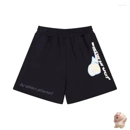 Men's Shorts Style Foam Printing Speed Of Light Broken Planet Men Women Black Drawstring