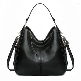 Shoulder Bags Retro Women Handbags Leather Female Crossbody Casual Large Capacity Messenger Bag For Ladies Big Totes