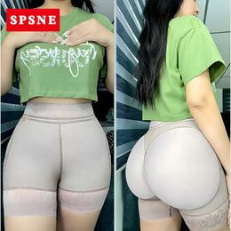 Waist Tummy Shaper Colombian Hip Lift Shorts Faja Sexy Seamless Underwear Flat Chest Womens Q240509