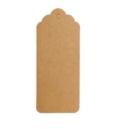 9x45 cm Brown White Scallop Blank Cardstock Tag Hang tag Retro Gift Hang tag Place Card KD14659279