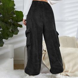 Women's Sleepwear Plush Casual Pants Thick Fashion Autumn Winter 2024 Lamb Wool Comfort Warm Home Pyjama