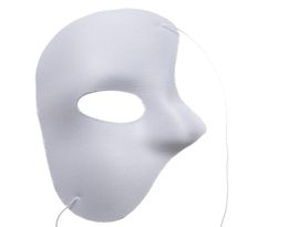 Phantom Of The Opera Face Mask Halloween Christmas New Year Party Costume Clothing Make Up Fancy Dress Up Most Adults White Phan9096813