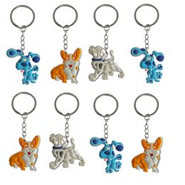 Key Rings Fluorescent Dog 3 Keychain Chain For Girls Mini Cute Keyring Classroom Prizes Keychains School Day Birthday Party Supplies G Otms9