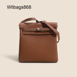 Women Handmade Bags Ados 2024 New Top layer Cowhide Backpack Togo Litchi Pattern Ado Bag Fashion Versatile Small Book Bag