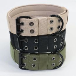 Dog Collars Tactical Collar Adjustable Duarable Nylon German Shepard For Medium Large Walking Training Pet Accessories