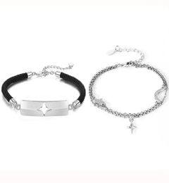 Link Chain Star Moon Sun Shape Pendant Bracelets Good Friend Lover Couple Bracelet Hand Friendship Accessories Women Men Jewelry 53566486