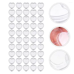 Storage Bottles 50 Pcs Small Makeup Organiser Eye Shadow Box Cream Container Heart Jars Case Travel Plastic Empty Creams