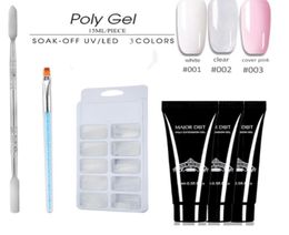 Nail Gel 4pcsset Builder Extending Crystal Jelly Gum Set Nails Kit Uv French Art Manicure Tips Decorations1895199