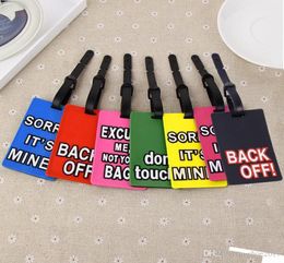 2017 PVC Funky Travel Luggage Label Straps Suitcase Name ID Address Tags Luggage Tags 9774980