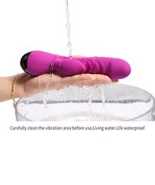 NEW Super Mute 5 Modes Vibrating Silicon Waterproof G Spot Dual Moto VibratorsSex Toys Adult Vibrating Spear Sex Products9755090