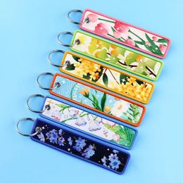 Keychains Blossom Car Keychain Women Keyring For Men Cool Key Tag Accessories Cute Fashion Jewellery Gifts Friends