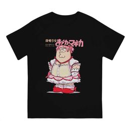 Funny Magical Girl Classic Men TShirt Puella Magi Madoka Magica Anime Tops 100% Cotton T Shirt Humour High Quality Birthday Gifts 240509