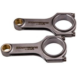 maXpeedingrods H Beam Connecting Rods With ARP Bolt Assembly for Fiat 500 Old Model 124 mm Conrod